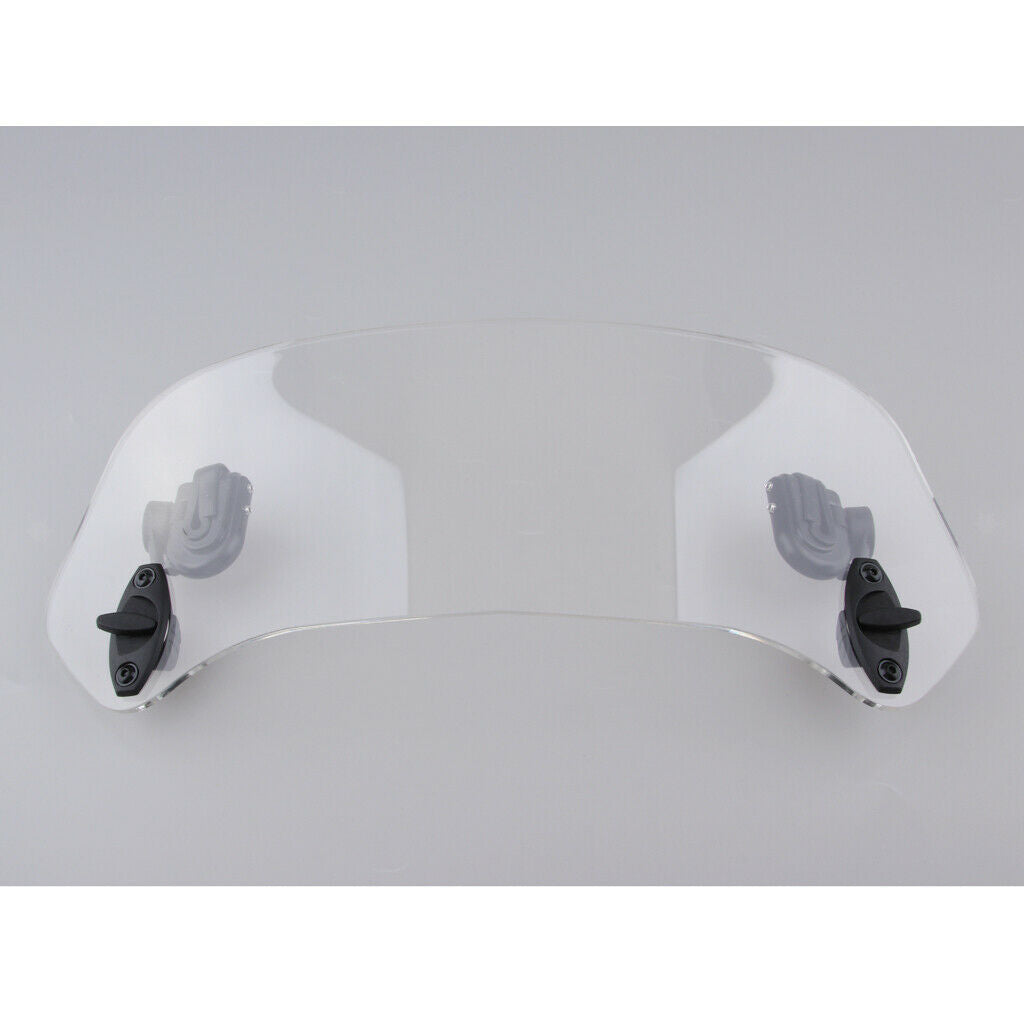 Adjustable Clip On Windshield Extension Wind Deflector 370mm for Motorcycle