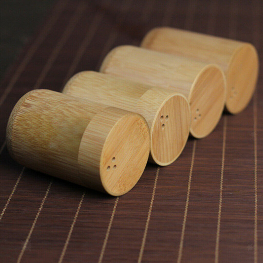 Toothpick Dispenser Holders Bamboo Storage Organizer Travel Home