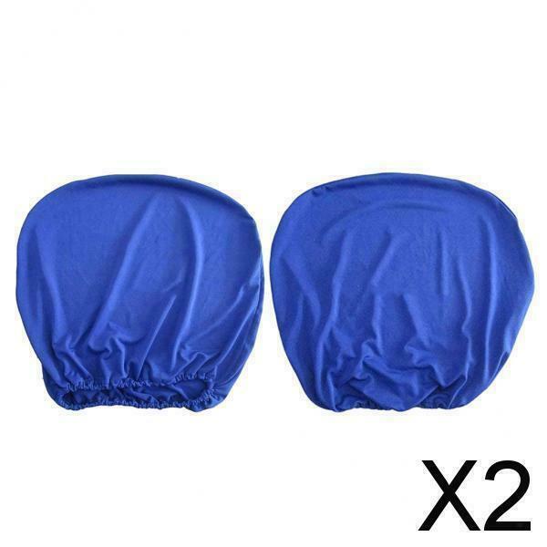 2X Chair Seat Cover for Kitchen Resturant Salon Bar Wedding Banquet Party Blue