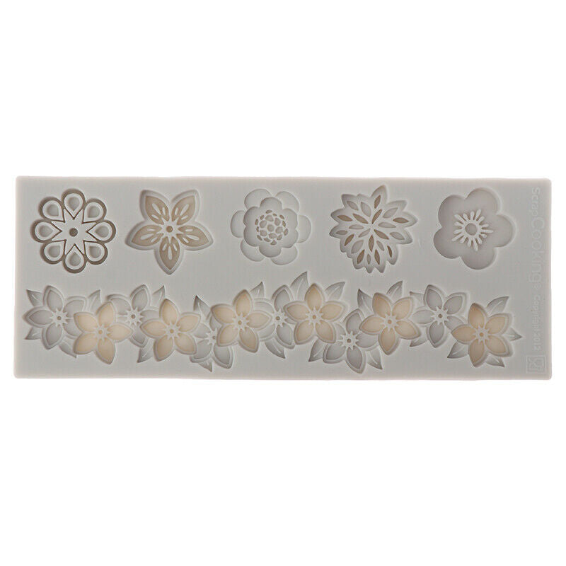 Flowers a variety of silicone mold Cake Chocolate Mold Cake Decorating Tool_DD