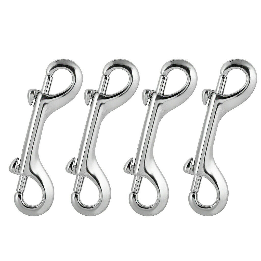 4 Stainless Steel Clasps of 90 Mm