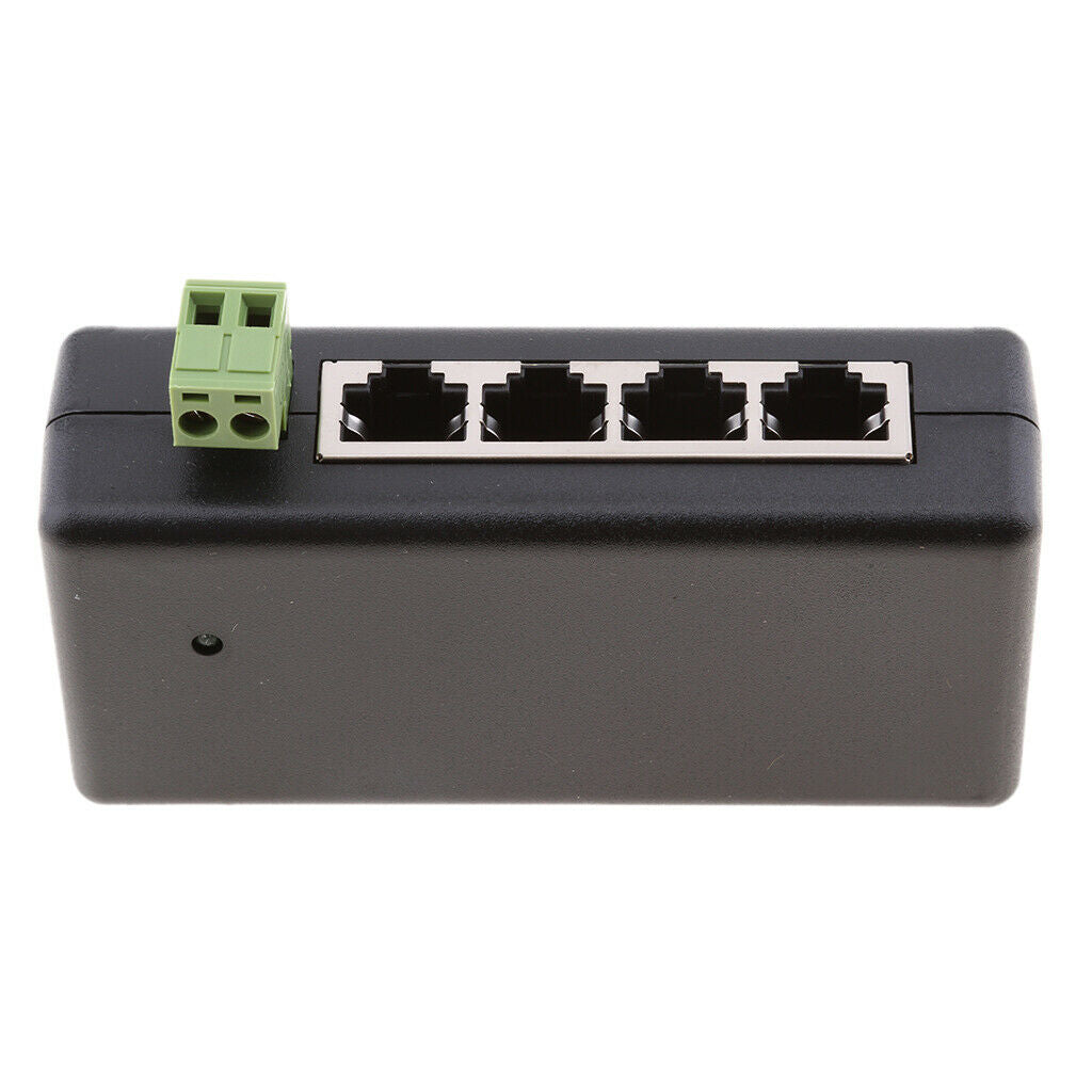 2x Premium 12-48V 4POE Ports Injector Switch Passive Power Chargers & Adapters