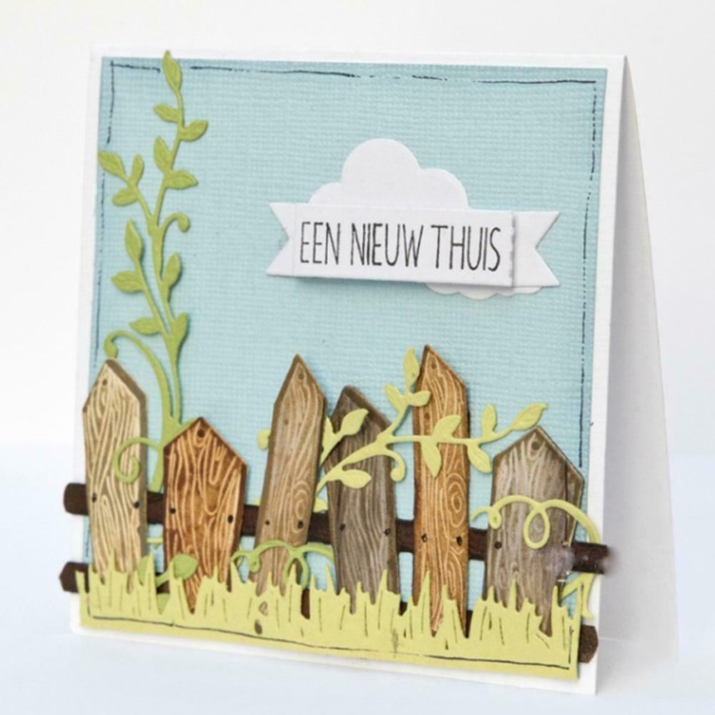 Fence Metal Cutting Dies Stencil DIY Scrapbooking  Embossing Paper Card C