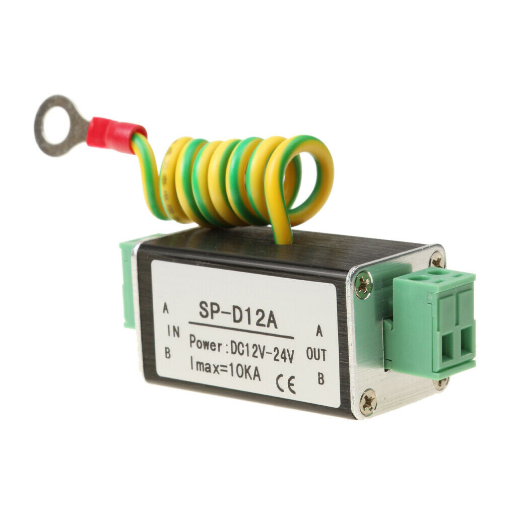 DC 12-24V Power Supply Surge Protector Suppressor Thunder & Arrester 10Ka