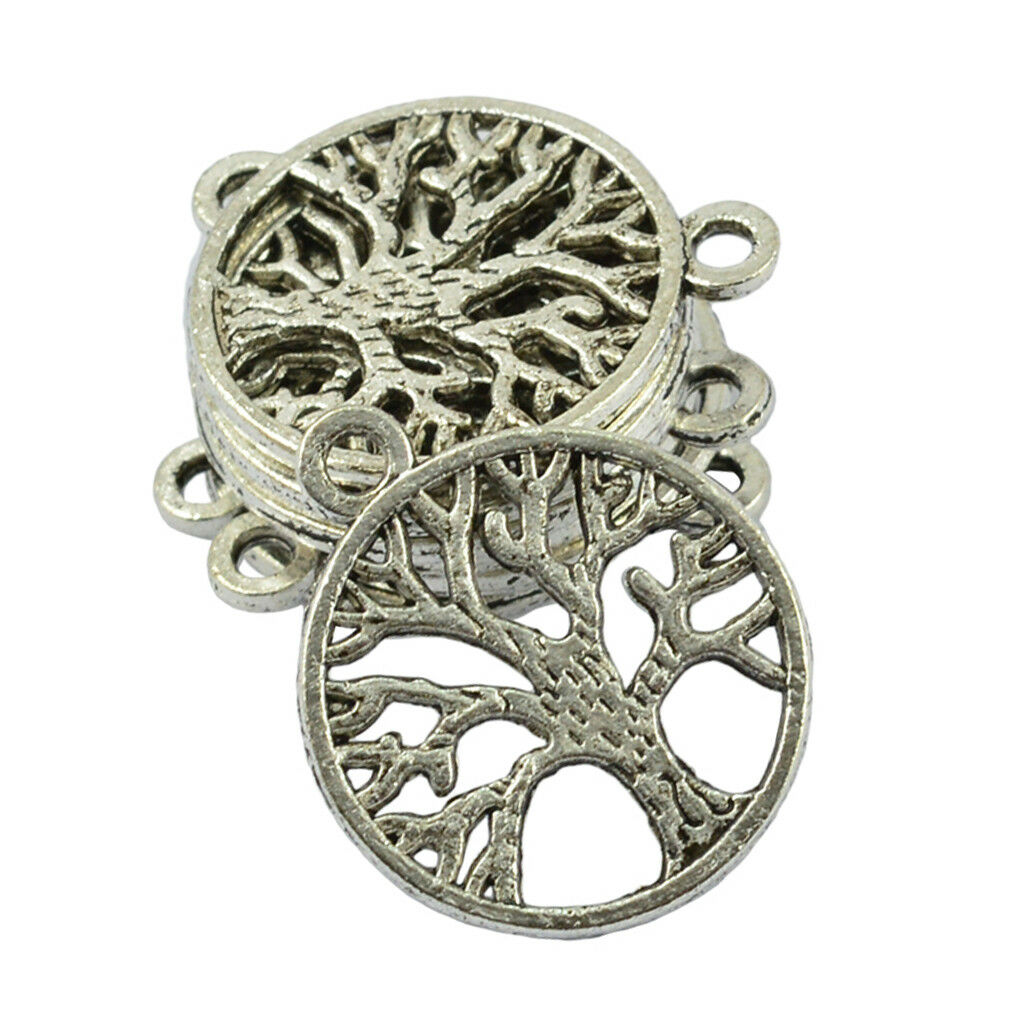 100Pcs Tree of Life Pendants Charms DIY for Necklace Jewelry Making & Crafts