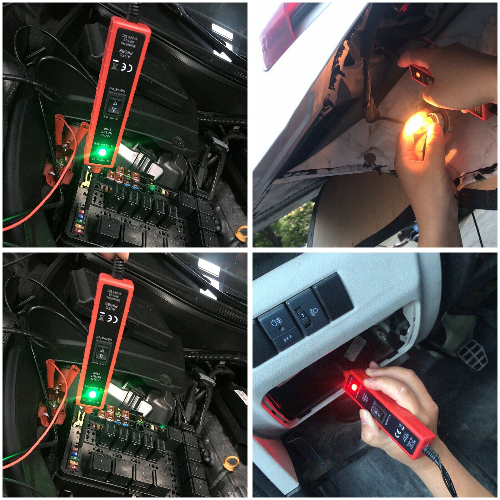 Automotive 6-24v Auto Probe Power Circuit Electrical Tester Diagnostic Tool