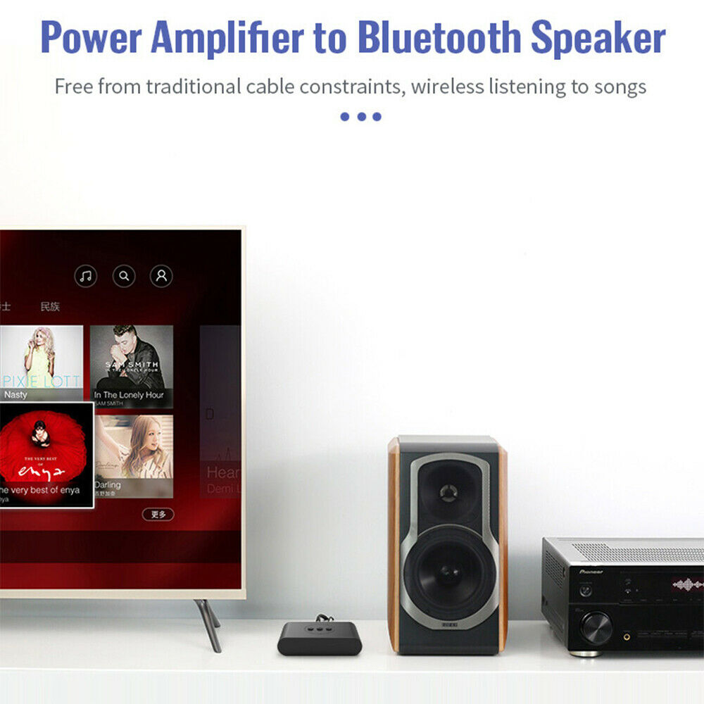Bluetooth 5.2 Audio Receiver U Disk RCA 3.5mm AUX Jack Stereo Music Adapter