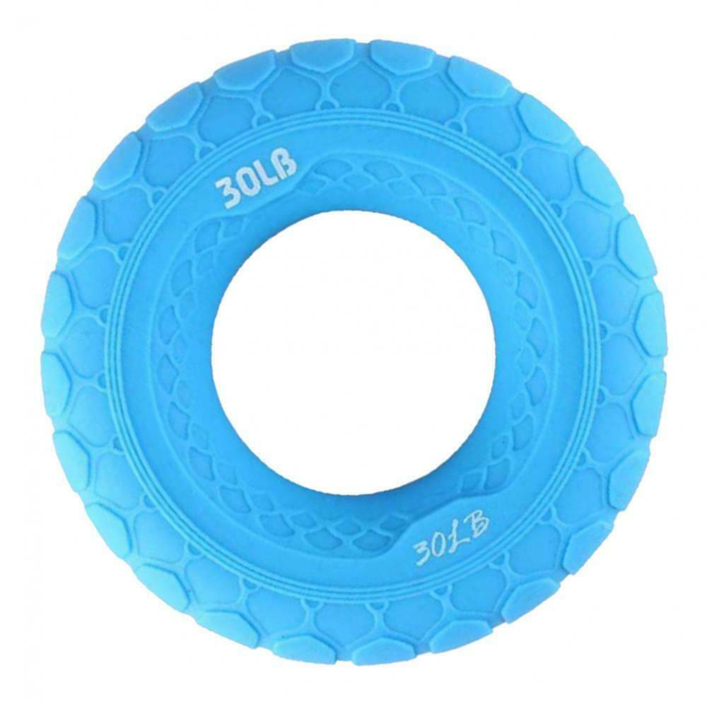3inch 30LB Silicone Strength Wrist Gripper Ring Muscle Power Training Blue