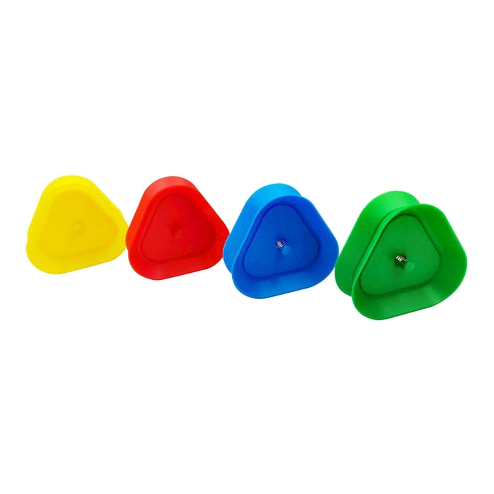 Set of 4 Plastic Triangle Shaped Poker Playing Card Holder Rack 4 Colors