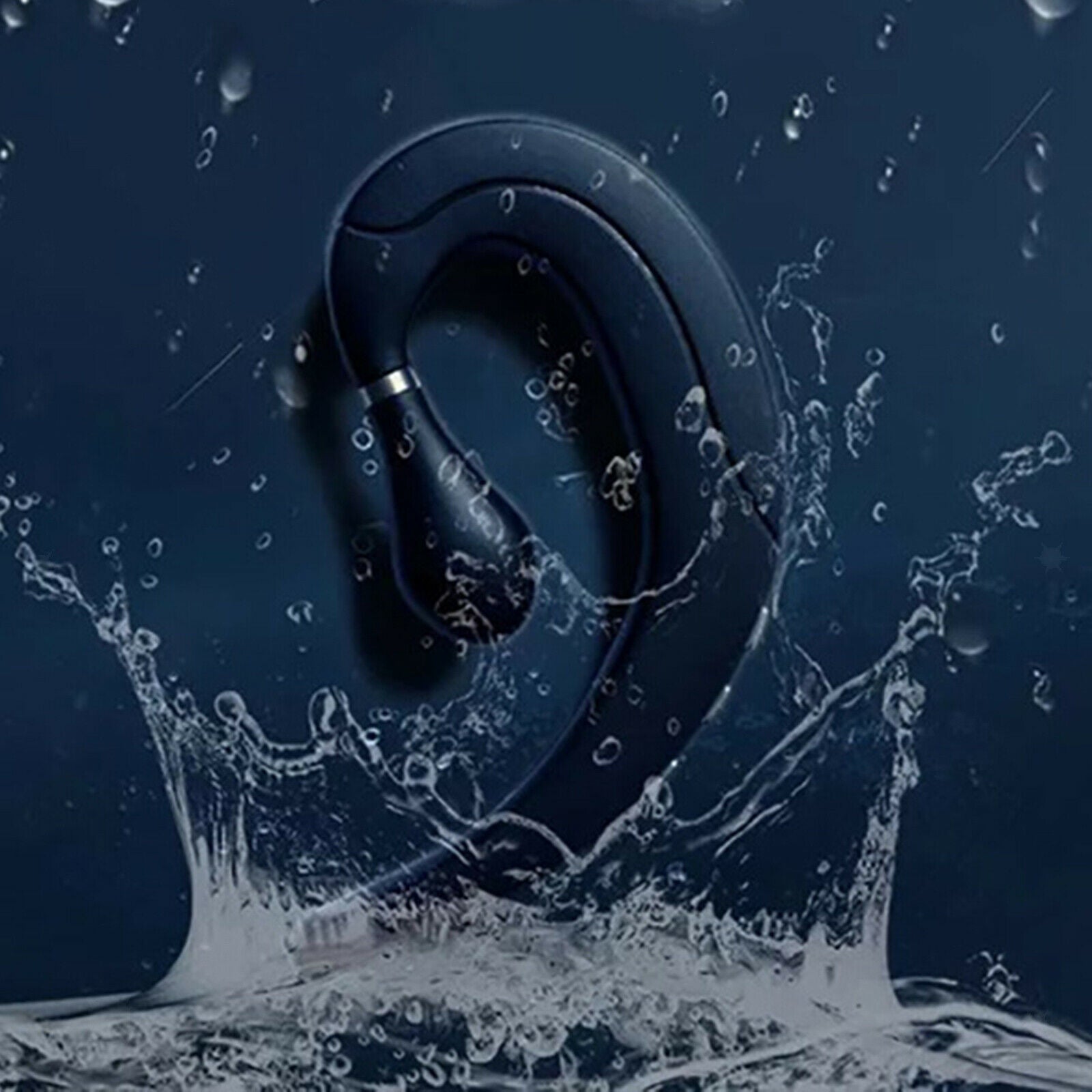 Single Bone Conduction Earpiece Hands Free Lightweight Earphone Cell Phones