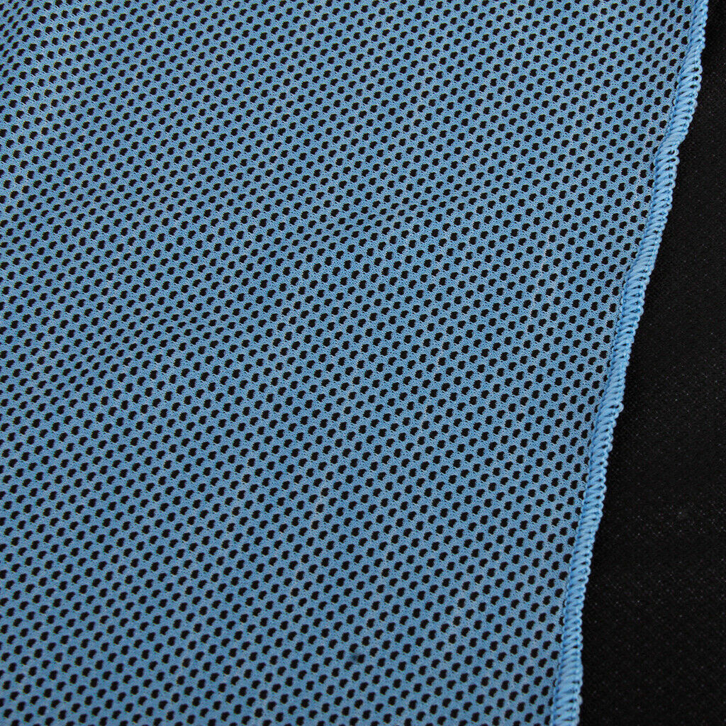 MagiDeal Cooling Ice Towel for Sports Outdoor Exercise Blue + Black