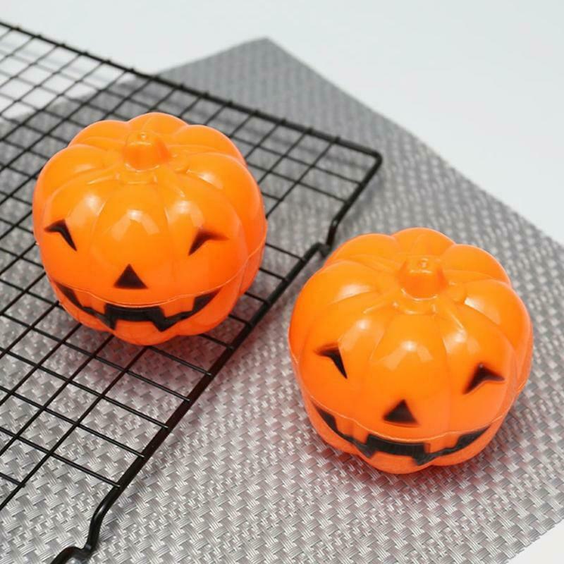 8 Pcs Pumpkin Candy Bowl Holder Plastic Lightweight Buckets for Halloween Party