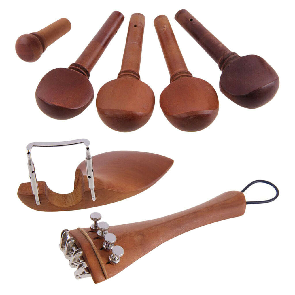 4/4 Violin Set of Fine-Tuning+Tail Nail+Tail Rope+Screw+Drawplates