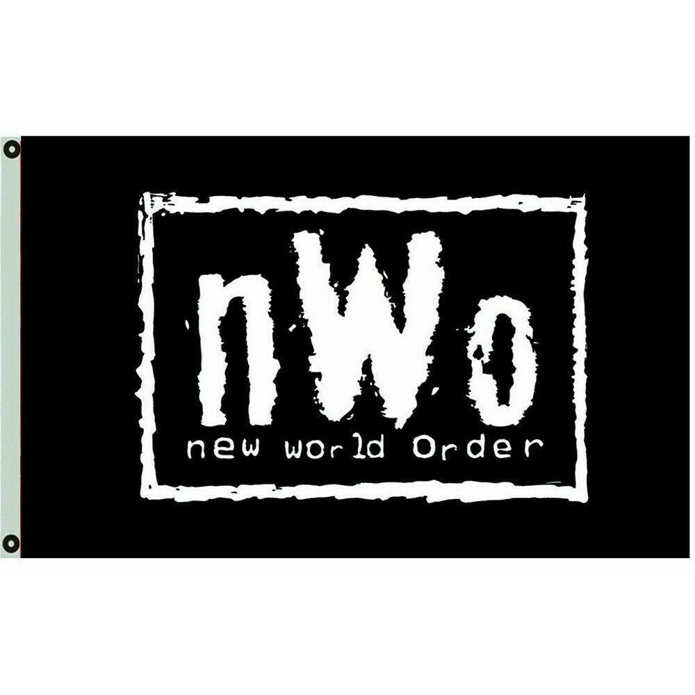 For NWO New World Order Wrestling Flag 3x5ft Black Banner