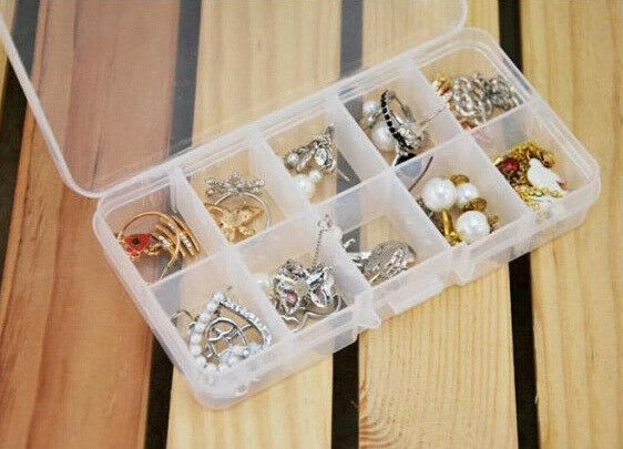 2pcs Plastic Jewelry Bead Organizer Box Storage Container Case Craft Tool - 10