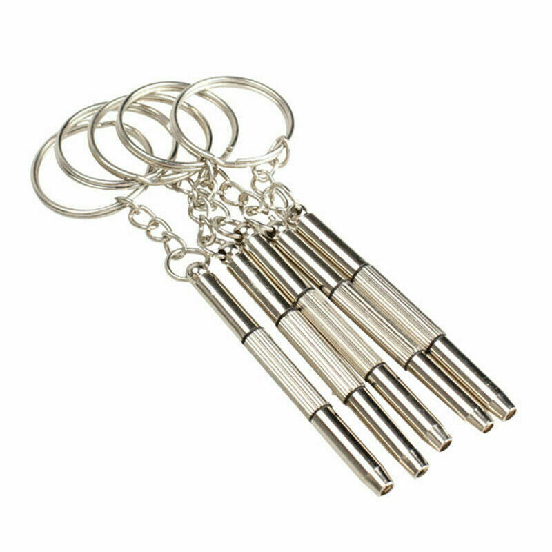 Mini 3-in-1 Screwdriver Keychain Metal Tiny Tool Set A Glasses Repair SALE X9F4
