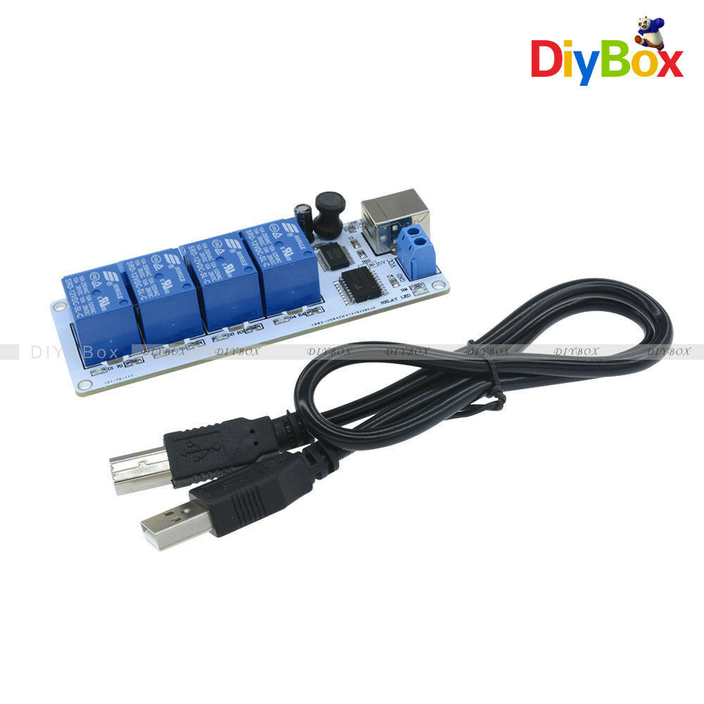 5V USB Relay Automation 4 channal Computer Control For Arduino PIC DSP AVR