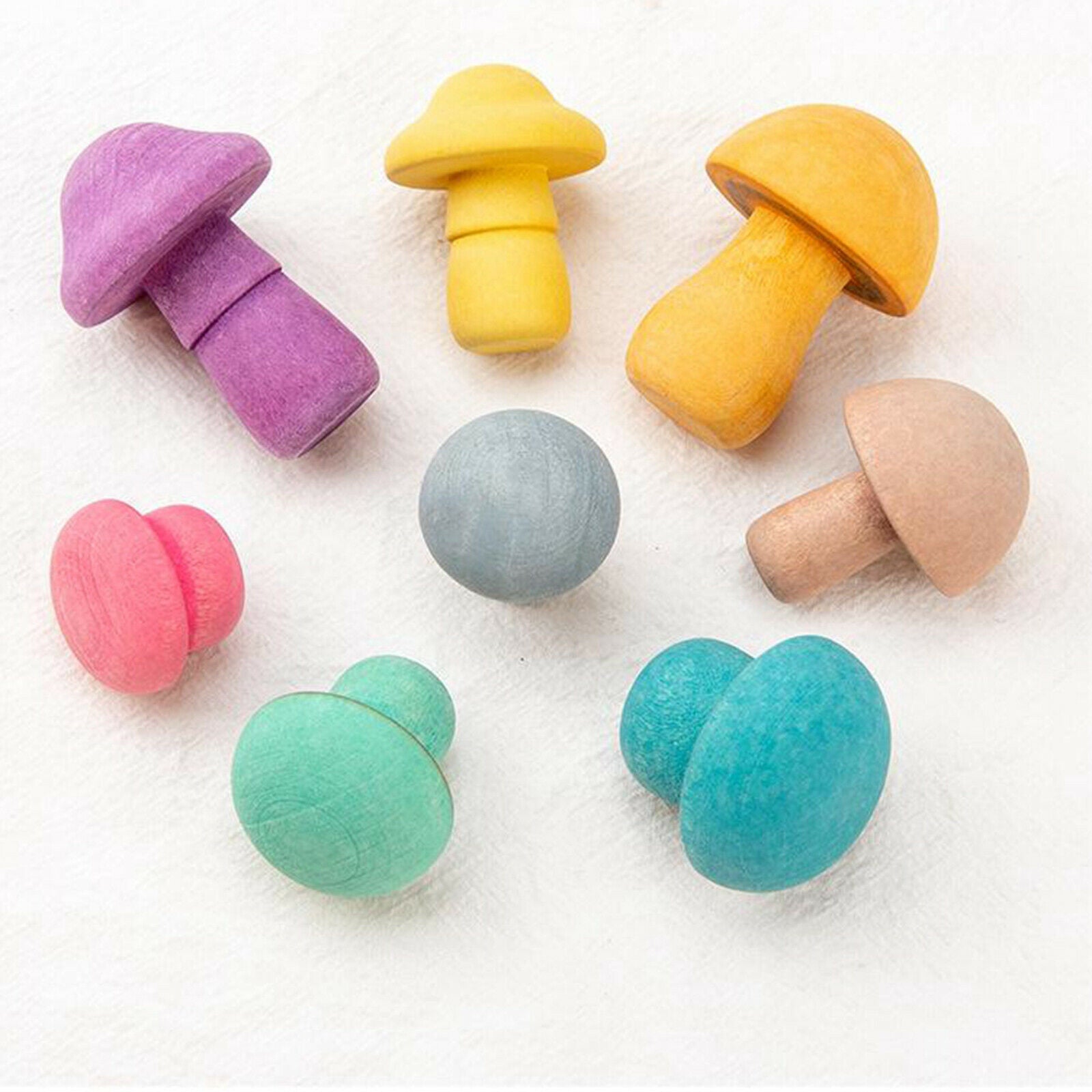 Wooden Mushroom Harvesting Catching   Educational Game for Toddler Toys