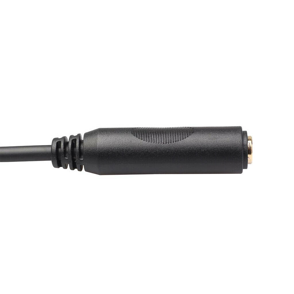 8 Inch 6.35 1/4" Male Plug to 2x Female Y Splitter Audio Adapter Cable