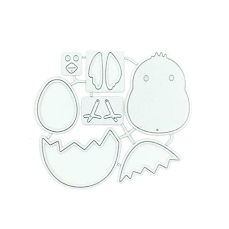 Cute Easter Broken Chick DIY Metal Cutting Dies Stencil Scrapbooking Album Craft