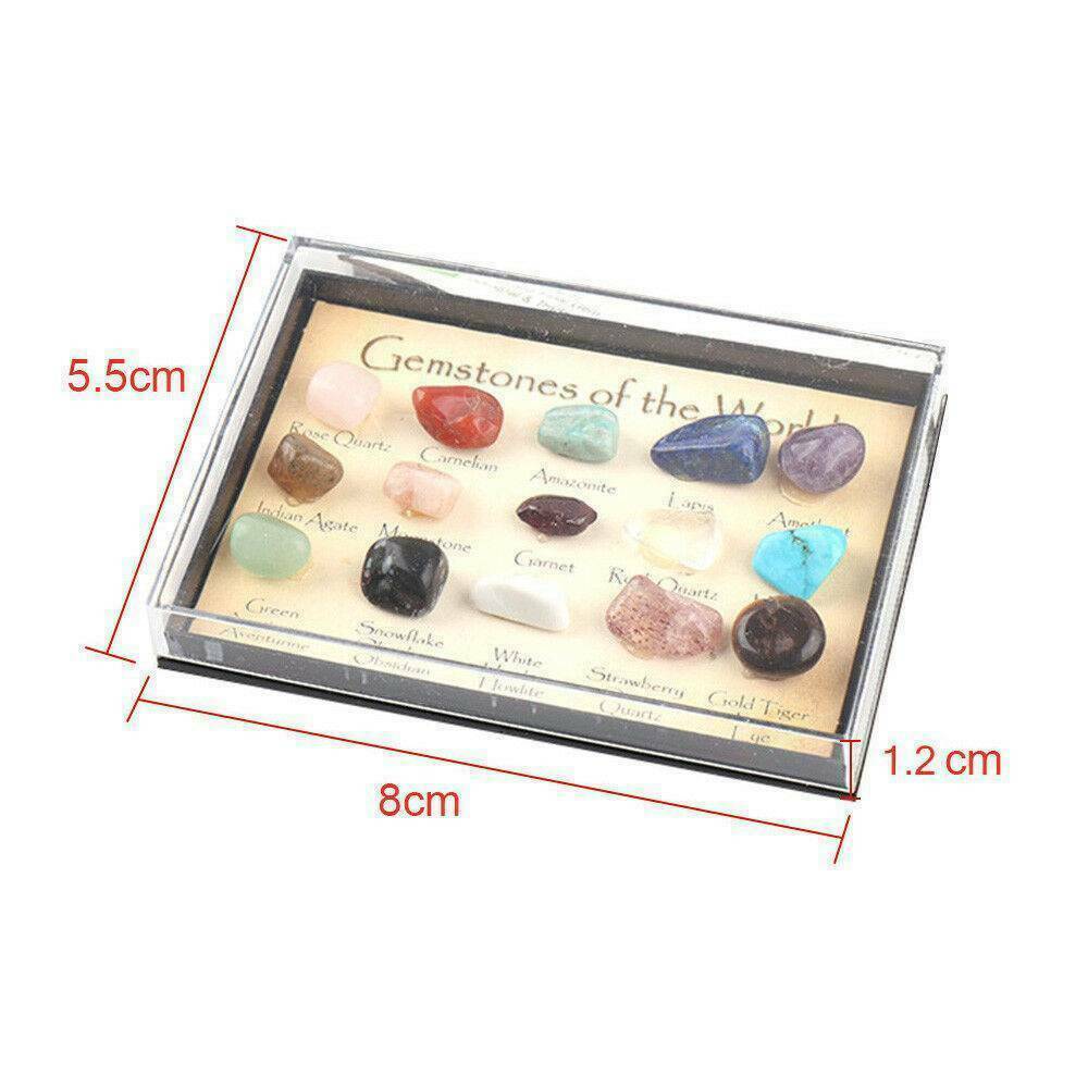 15X/Set Chakra Stones Natural Stone Polished Reiki Healing Crystal Gemstones