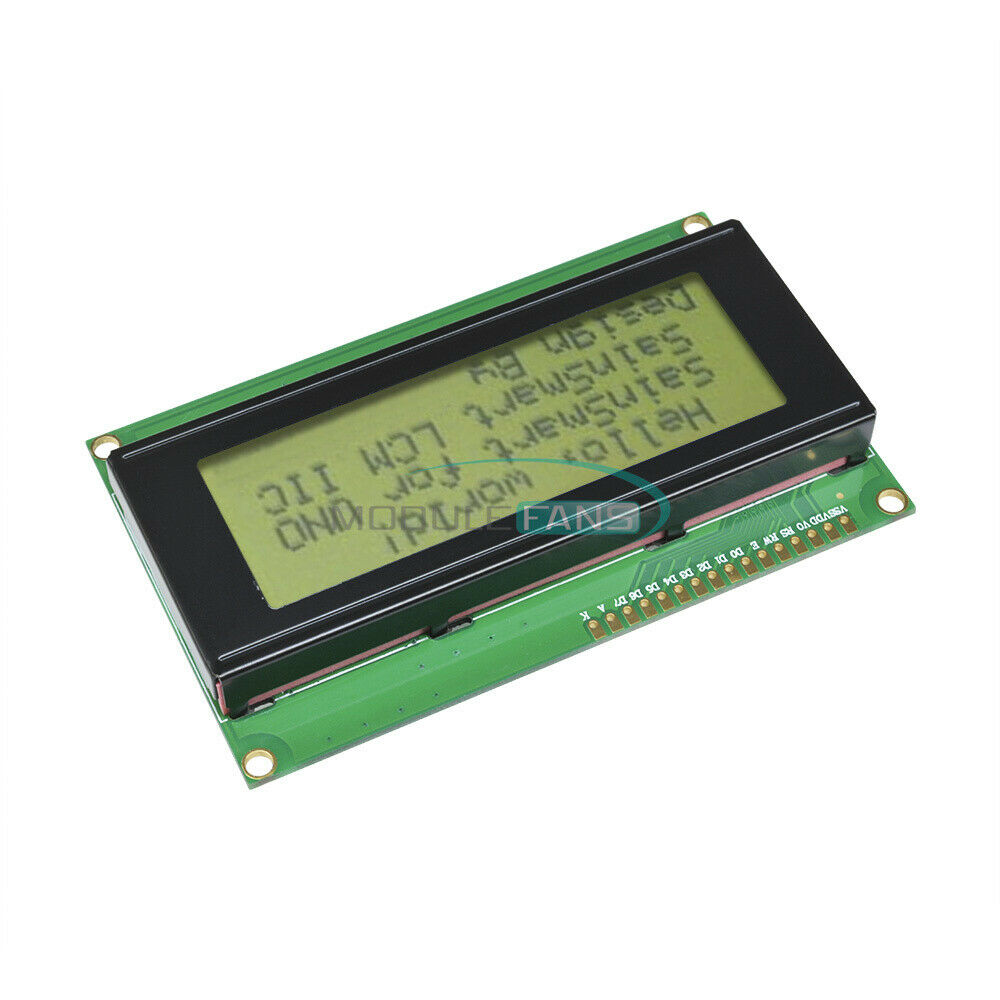 2PCS 204 20x4 2004 Character LCD Display Module 2004 LCD Yellow Green Blacklight
