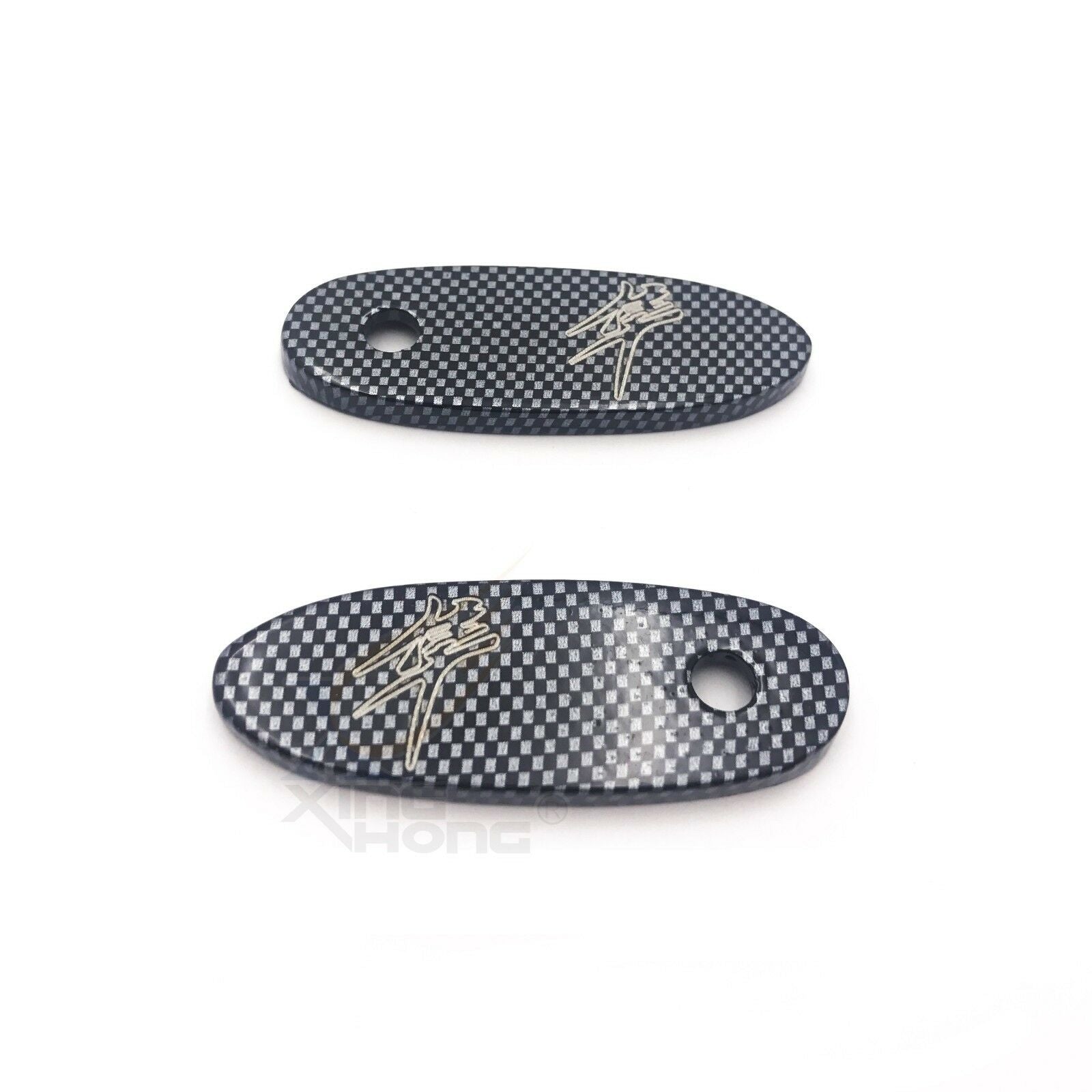 Carbon Mirror Block Off Base Plates For 1999-2016 Suzuki Hayabusa Gsx1300R
