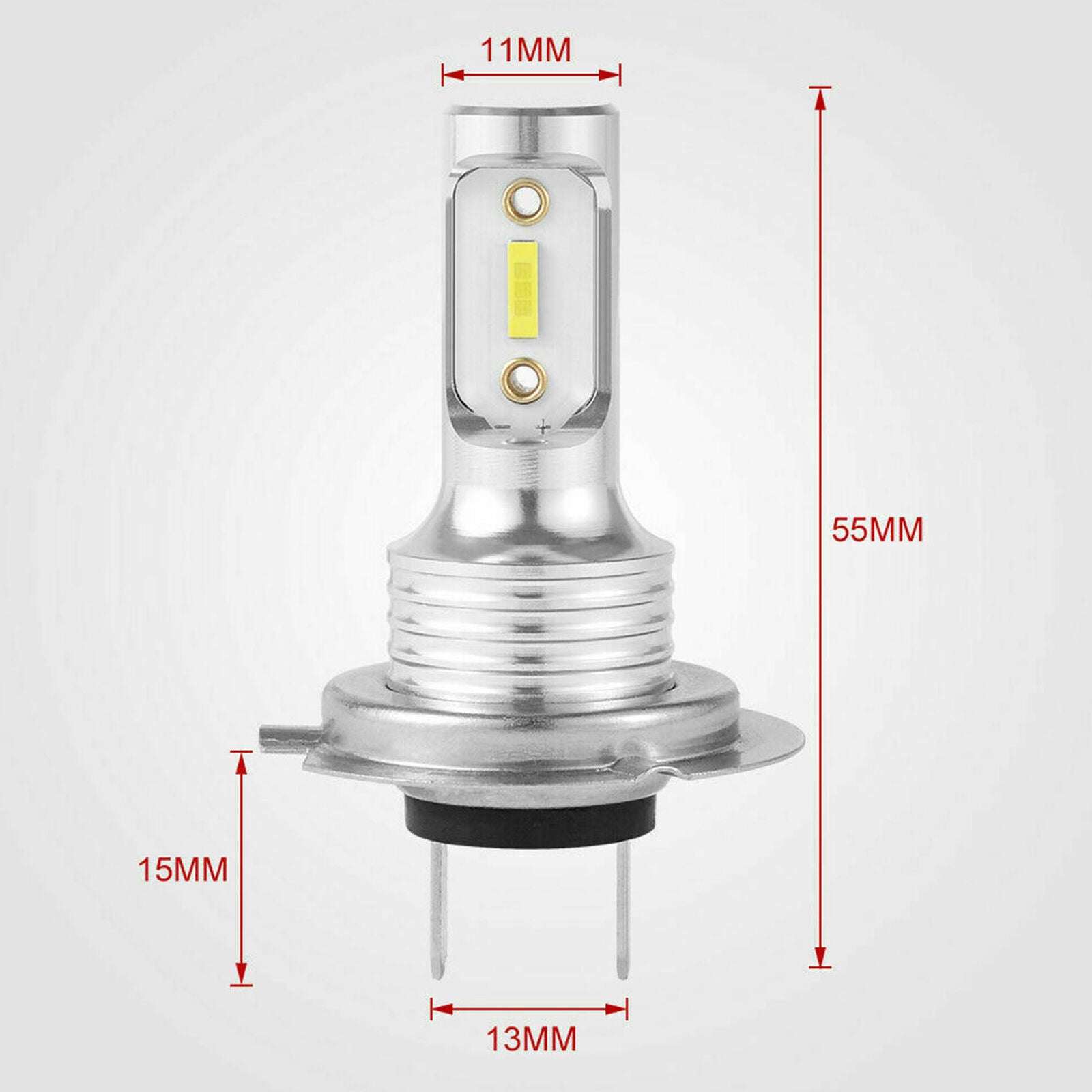 2x H7 LED Headlight Bulb Kit High Low Beam 100W 30000LM Super Bright 6500K White