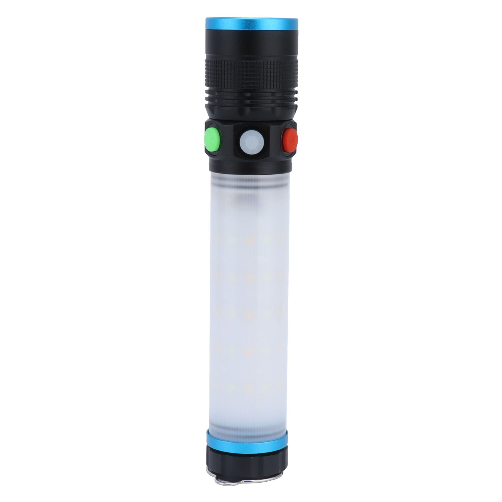 Emergency Light Multiâ€‘function Flashlight 8 Lighting Modes Alarm Sound Hook M XX