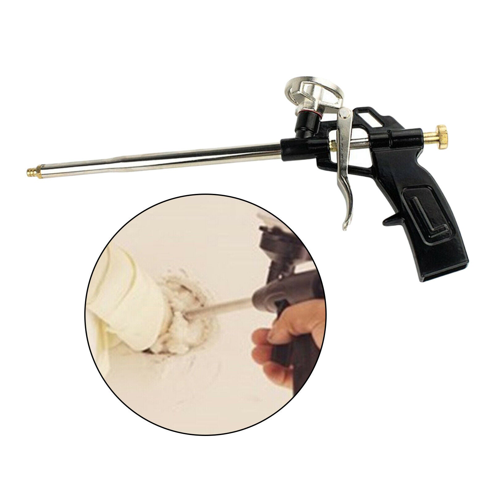 Foam Dispensing Gun Heavy Duty Foaming Spray Applicator Filling Sealing Home