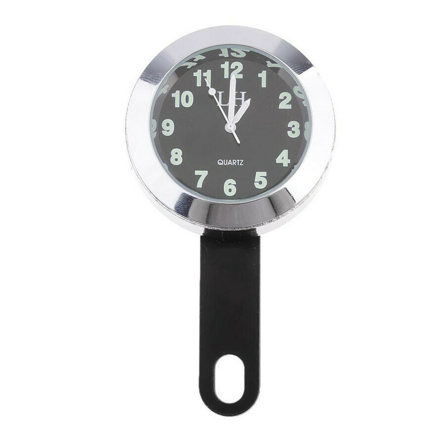Universal Motorcycle Handlebar Electronic clock Alloy casing Shockproof Durable
