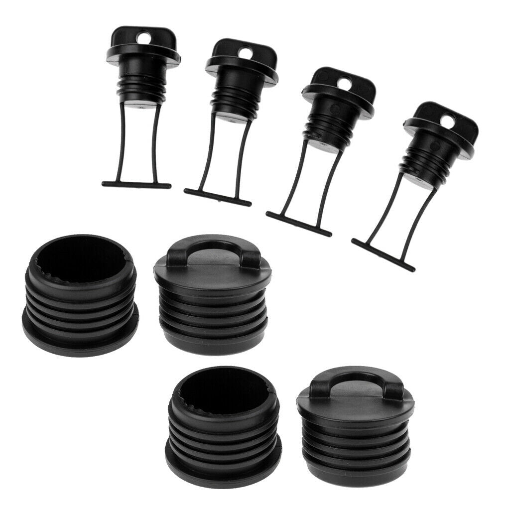 8 Pieces Kayak Canoe Boat Scupper Stopper Bungs Hull Drain Plugs Accessories