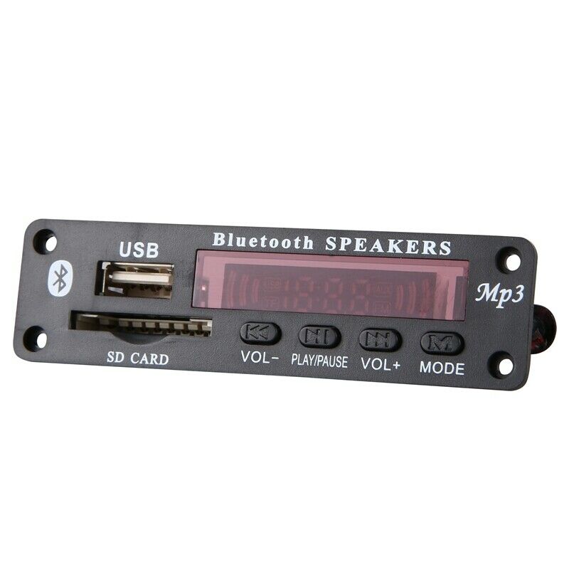 Dc 5V/12V Bluetooth 5.0 Audio Decoder Board Audio Module Usb Aux Sd Fm Radio LH6