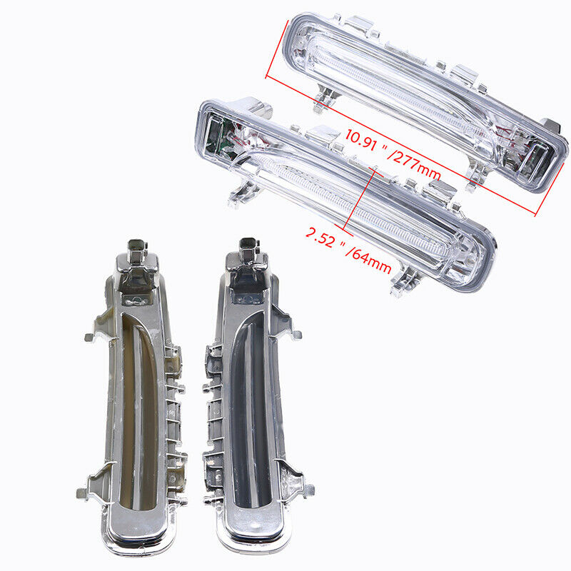 2Pcs LED DRL Daytime Running Lights Fog Lamp w/Turn For Ford Edge 2011-2014 13