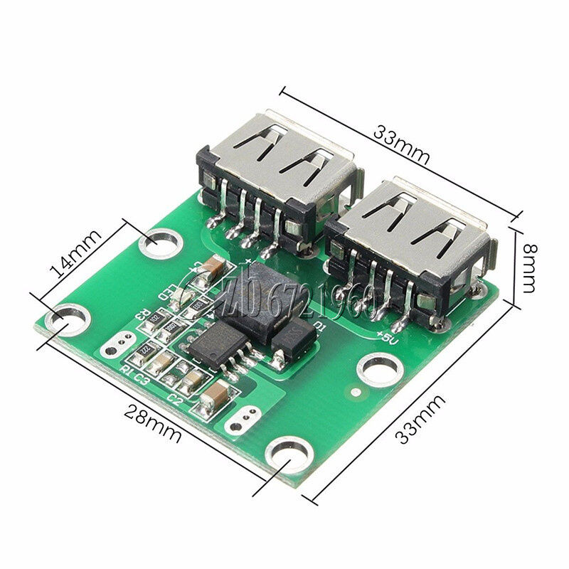 9V/12V/24V to 5V DC-DC Step Down Charger Power Module Dual USB Voltage Board