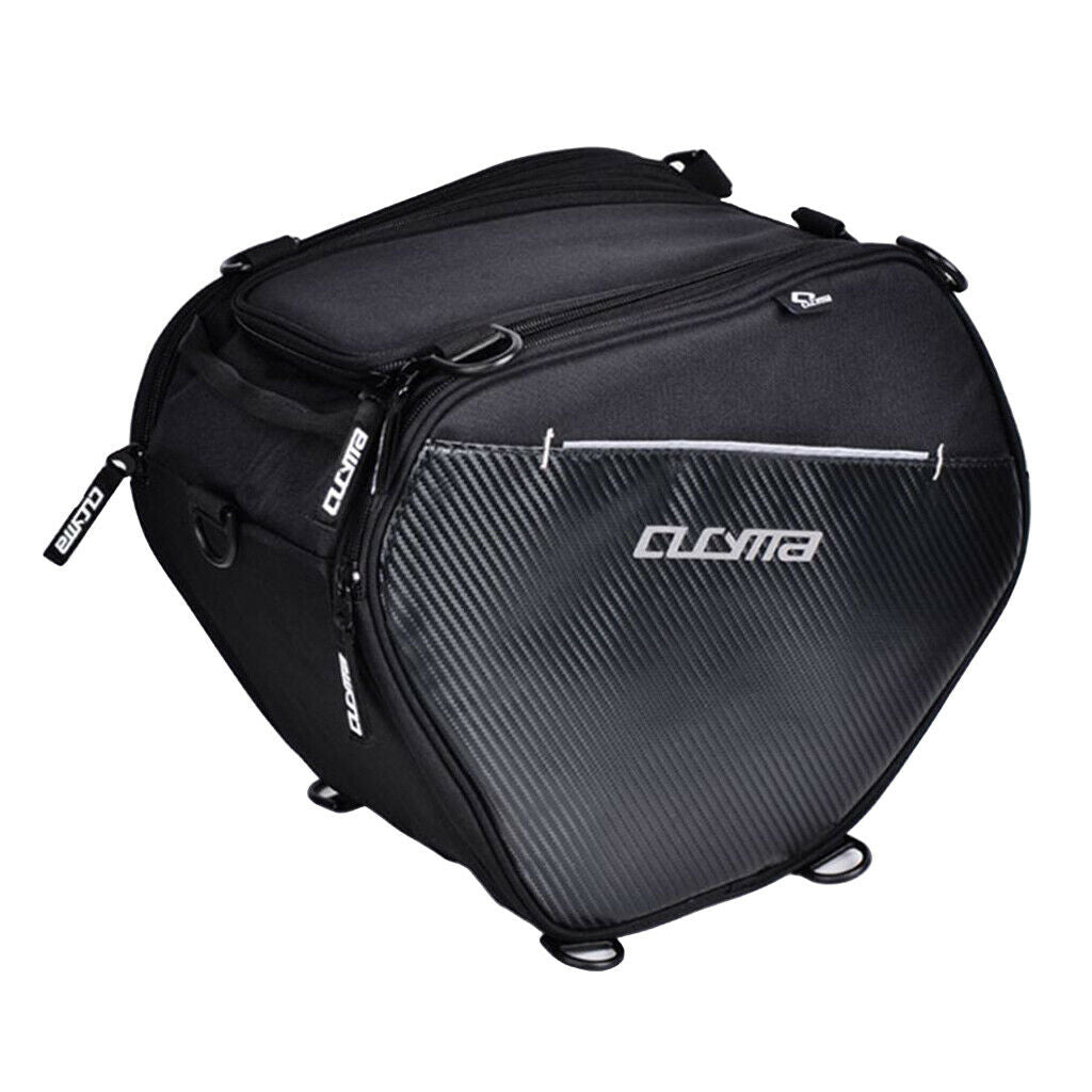 1 Pack Motorcycle Rear Tail Seat Bag Back Seat Storage Luggage Saddlebags