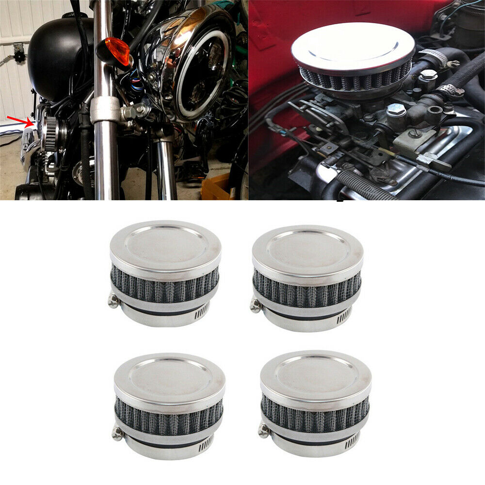 4x 52mm-58mm Motorcycle ATV Scooter Air Intake Filter Cleaner w/ Clamp Universal
