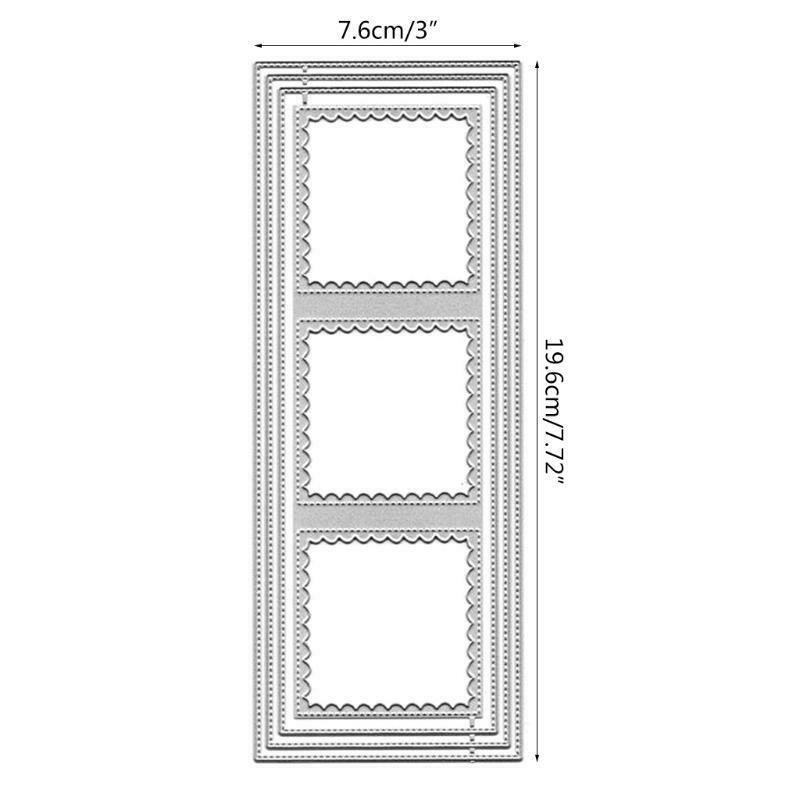 Border Background Metal Cutting Dies Stencil DIY Scrapbooking Album Paper Card