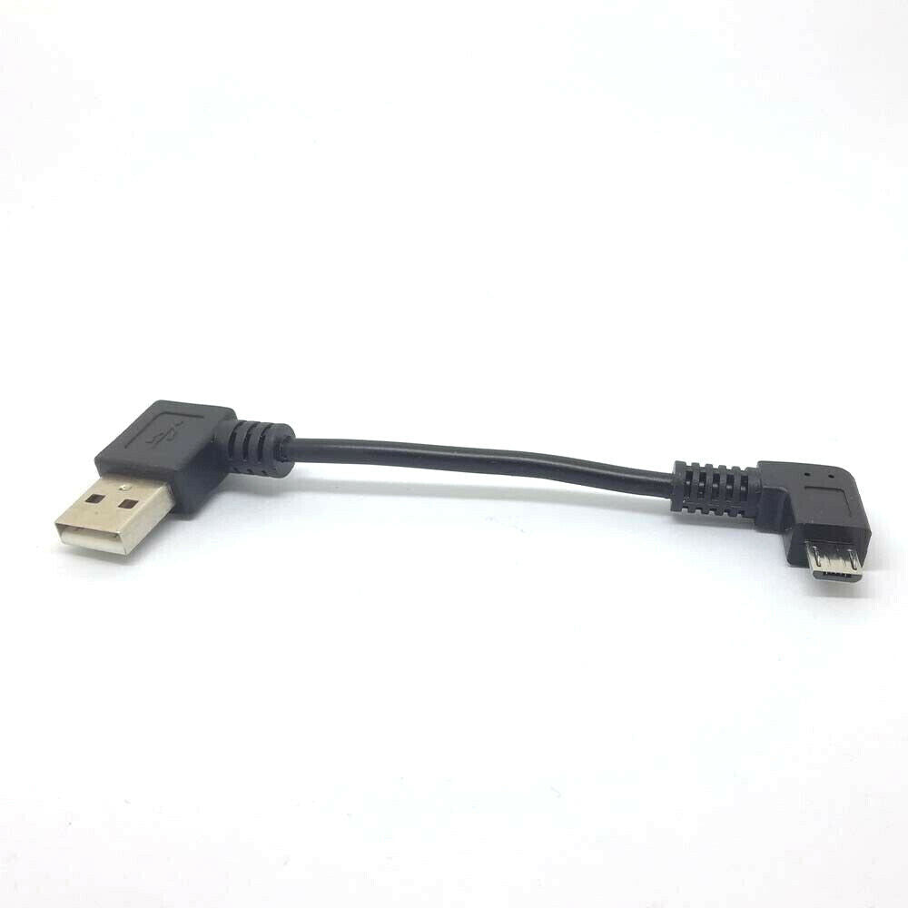 Short Right Angle 90° 2A Micro USB Quick Charger Charging Sync Data Cable 25CM