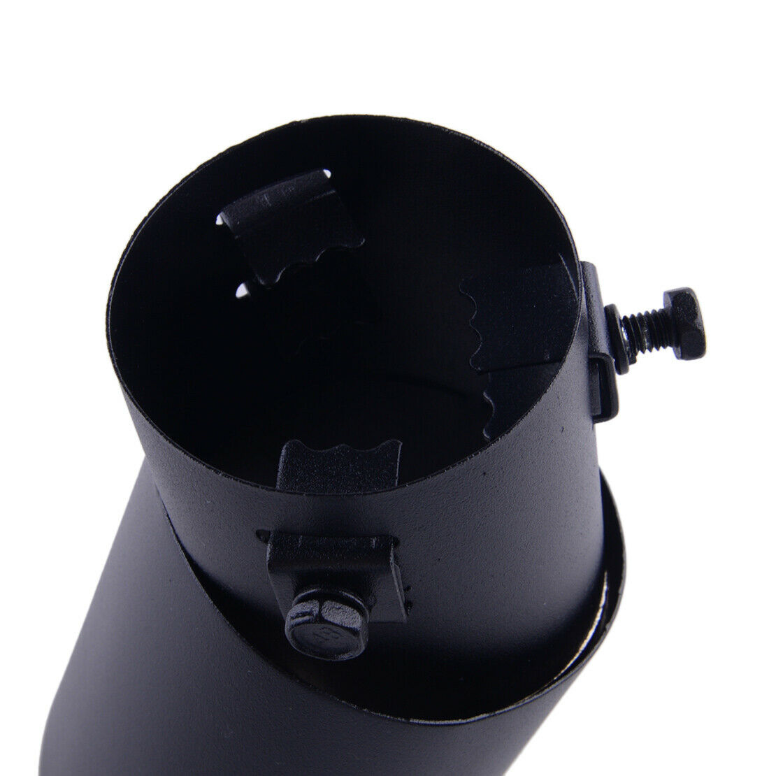 Car Universal Matte Black 62mm Exhaust Pipe Muffler Tip Tail Throat Stainless