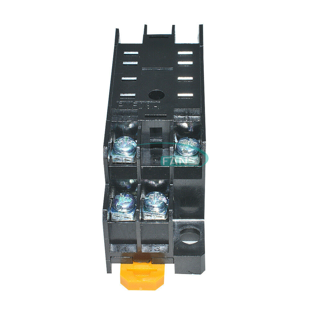 AC 220V DC 24V 5A 8 Pin PYF08A Relay Socket Base for MY2NJ/HH52P/ H3Y-2/ST6P