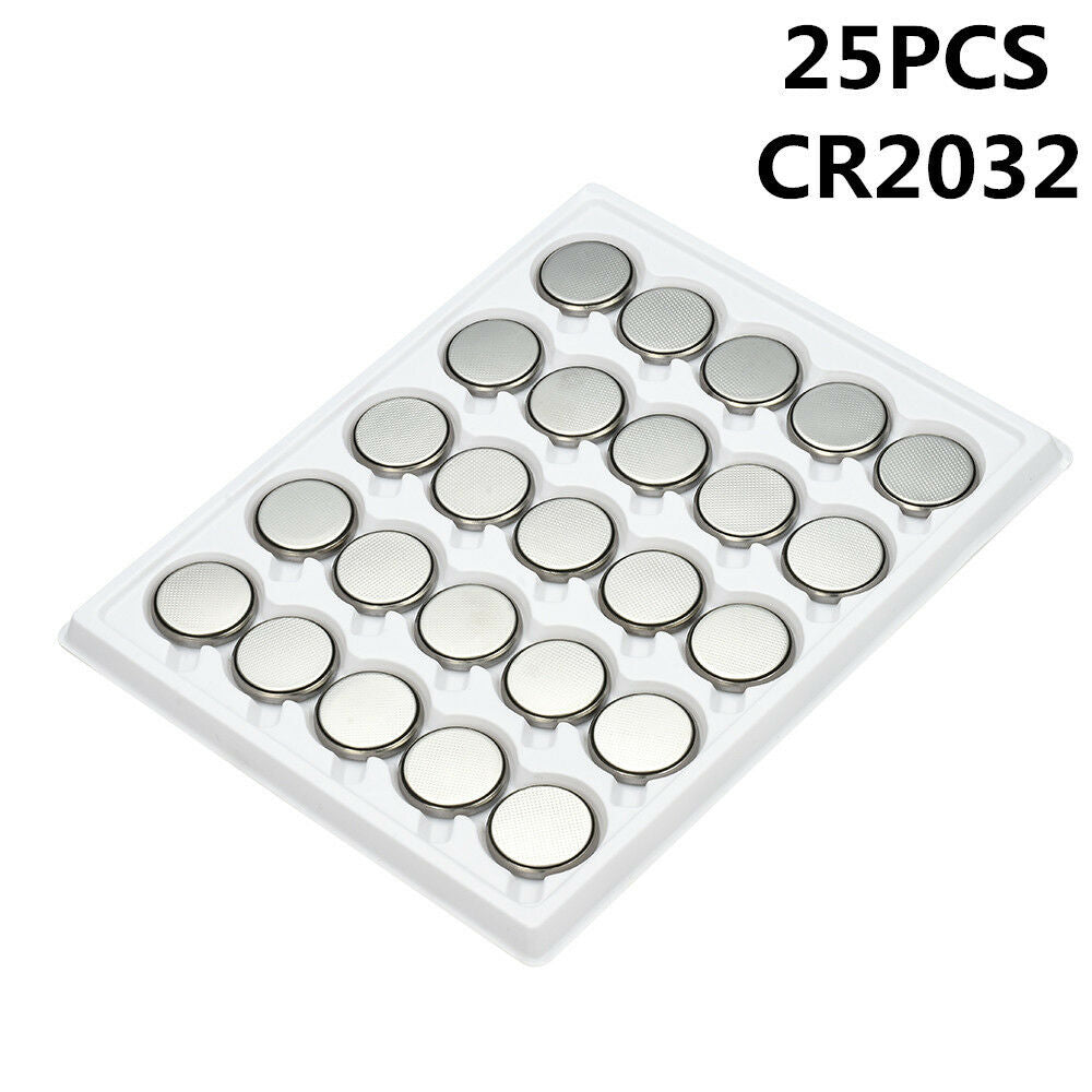 25pcs 2032 3 Volt Button Cell Battery CR2032 CR for Watch Toys Home Remote New