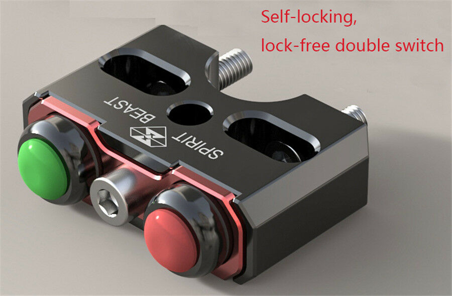 Motorcycle reset self-locking double switch bike lights switch motocross speaker