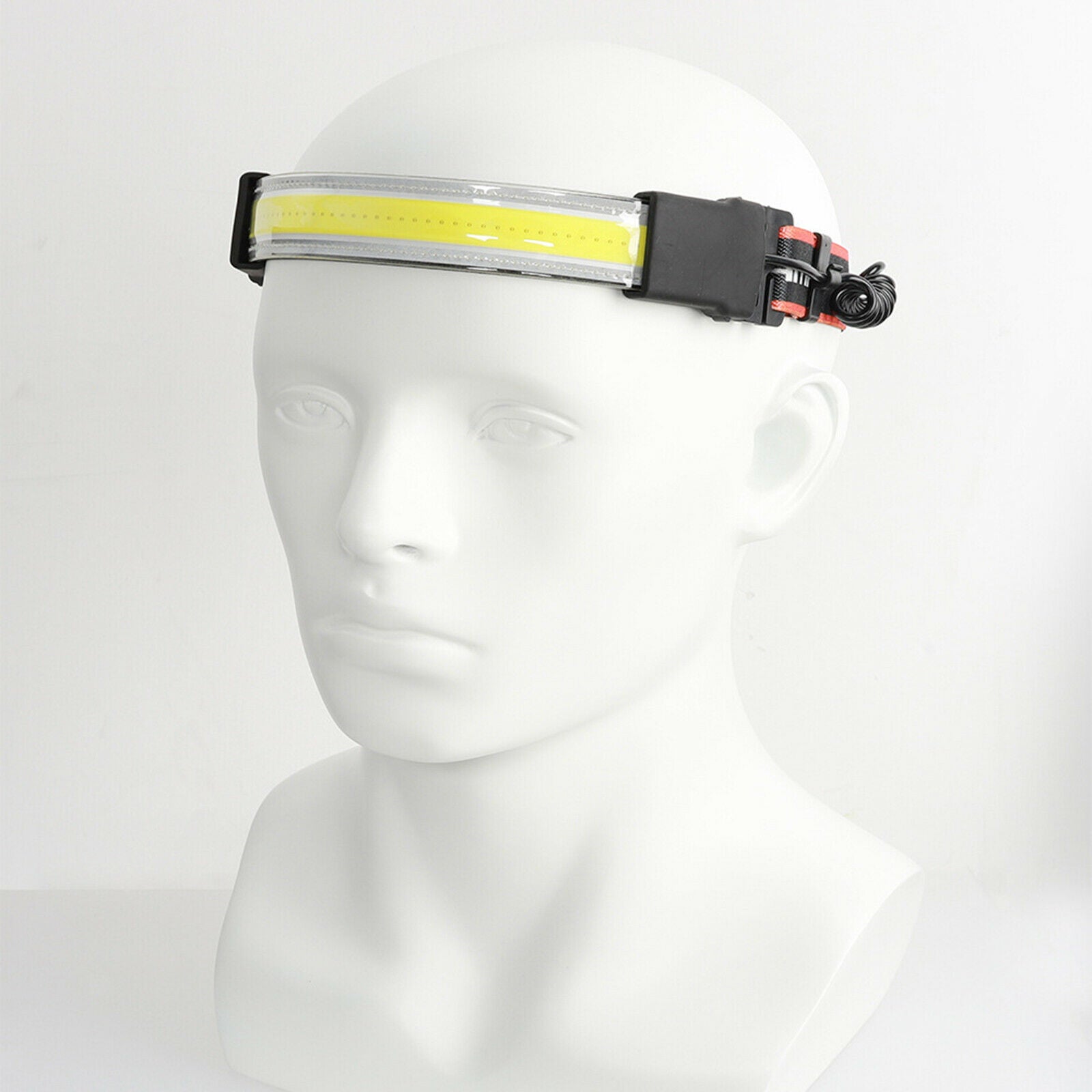 LED Elastic Head Band Headlamp Torch Flashlight Bar Broadbeam Floodlight