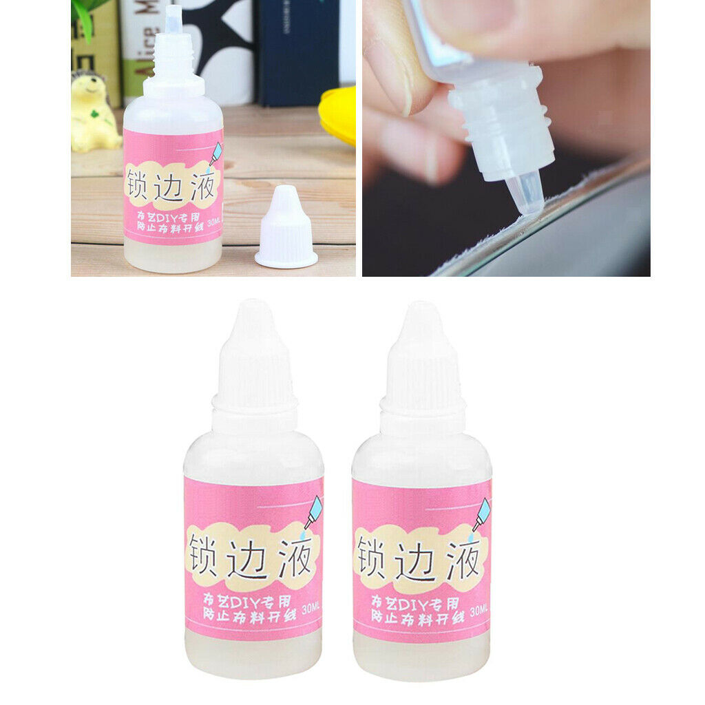 2pcs Fray Check Liquid Seam Sealant for Quilling DIY Scrapbooking Paper 30ml