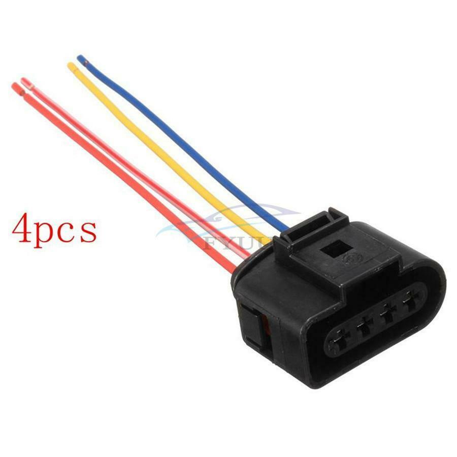 4 Pieces 100mm Car Ignition Coil Connector Accessories 1J0973724 For Seat