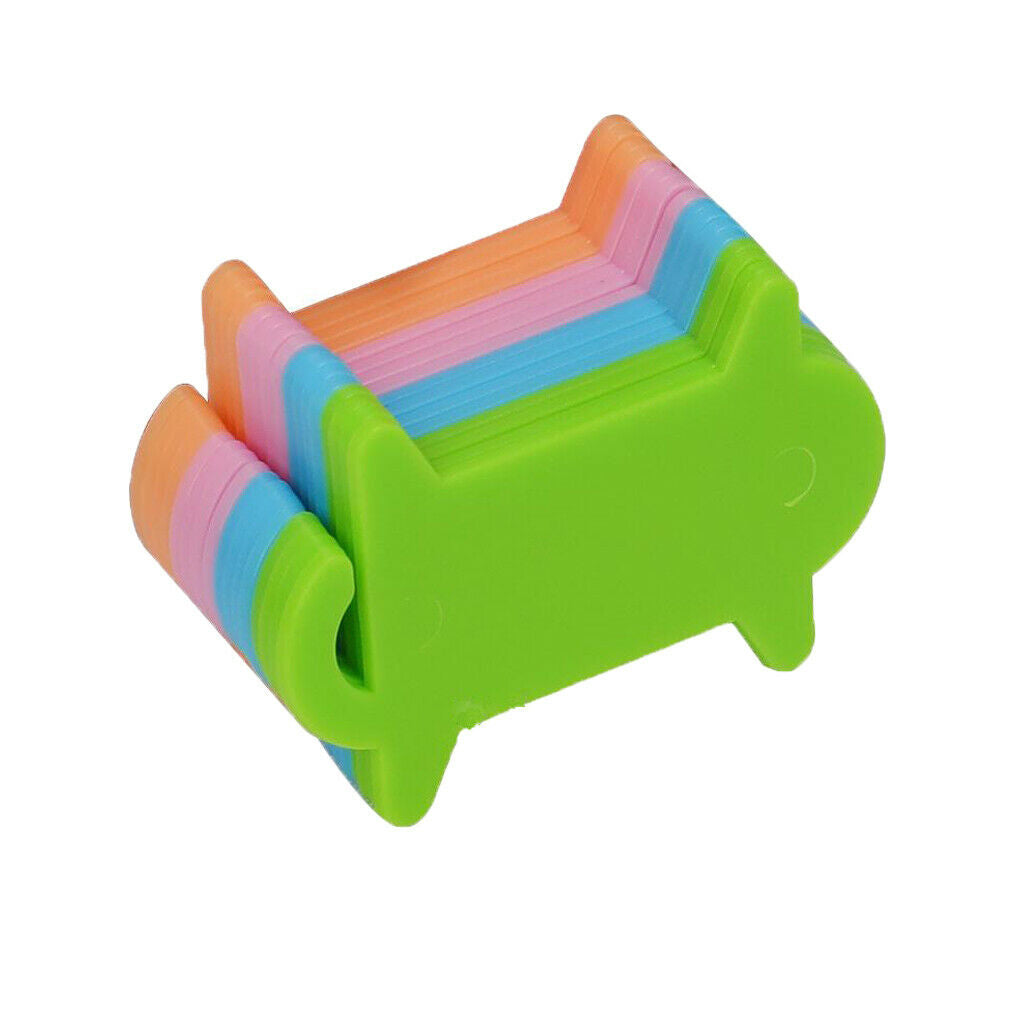 20 Pieces Plastic Colorful Floss Bobbins Cross Stitch Bobbin for Thread DIY