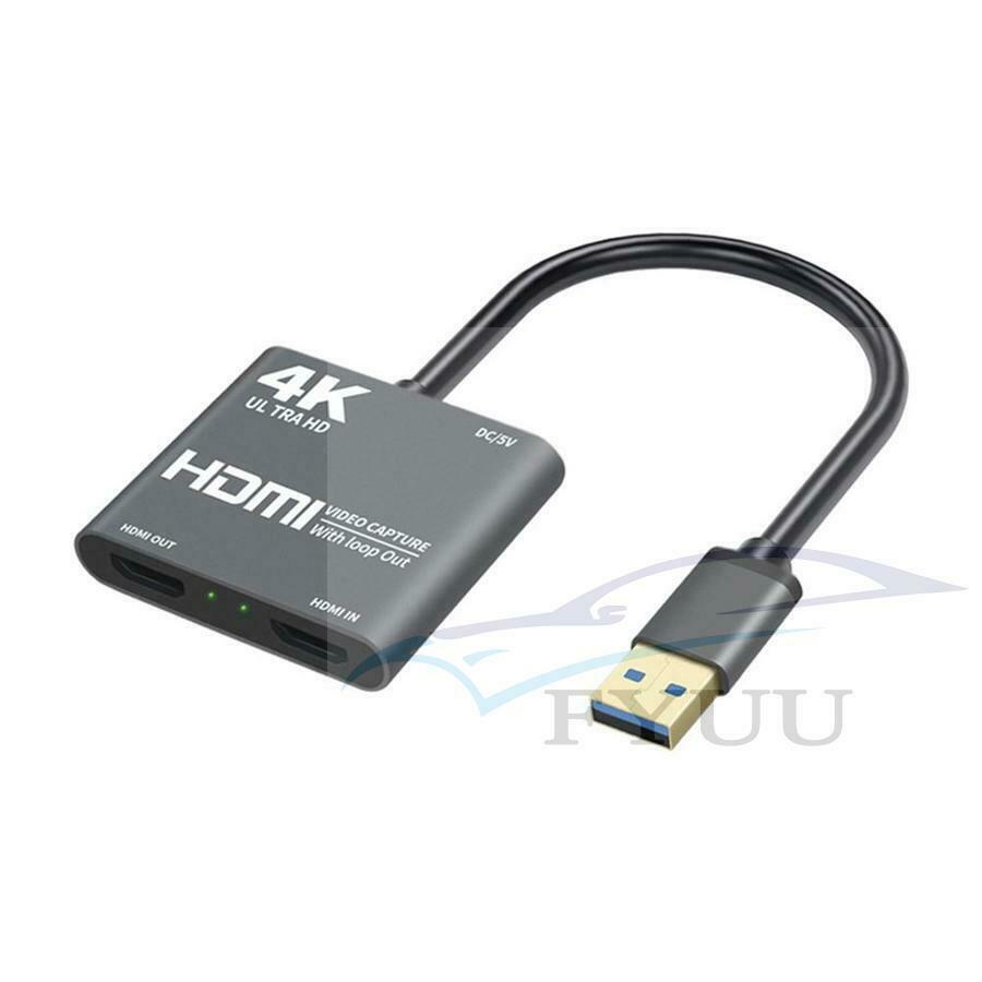 HDMI 4K USB 3.0 1080P Video Capture Card Screen Record Video Audio Loop Out
