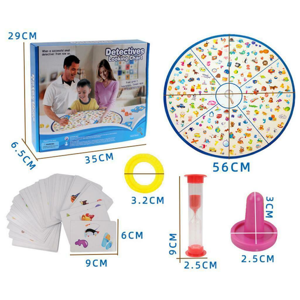 Flash Cards Toddlers Kids Math Game Preschool Detective Games for 1-4 Playsers