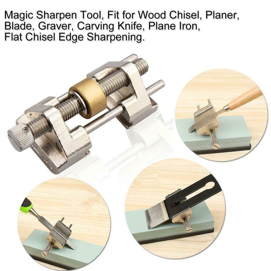 Fixed Angle Chisel Sharpener Side Clamping Graver DIY Woodworking Tools